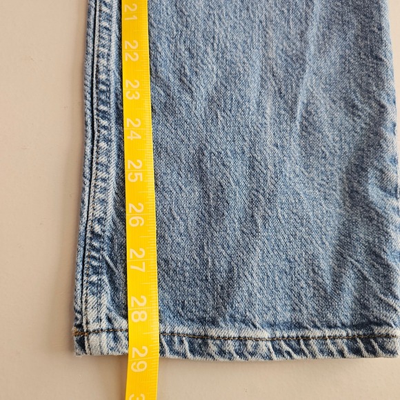 Reformation Jeans Cynthia High Rise Button Fly‎ Denim Light Wash Malta Size 26 - Picture 8 of 11